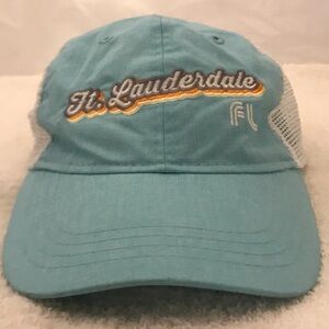 Paramount for Ft. Lauderdale Adjustable Light Blue Cloth Mesh Travel Cap